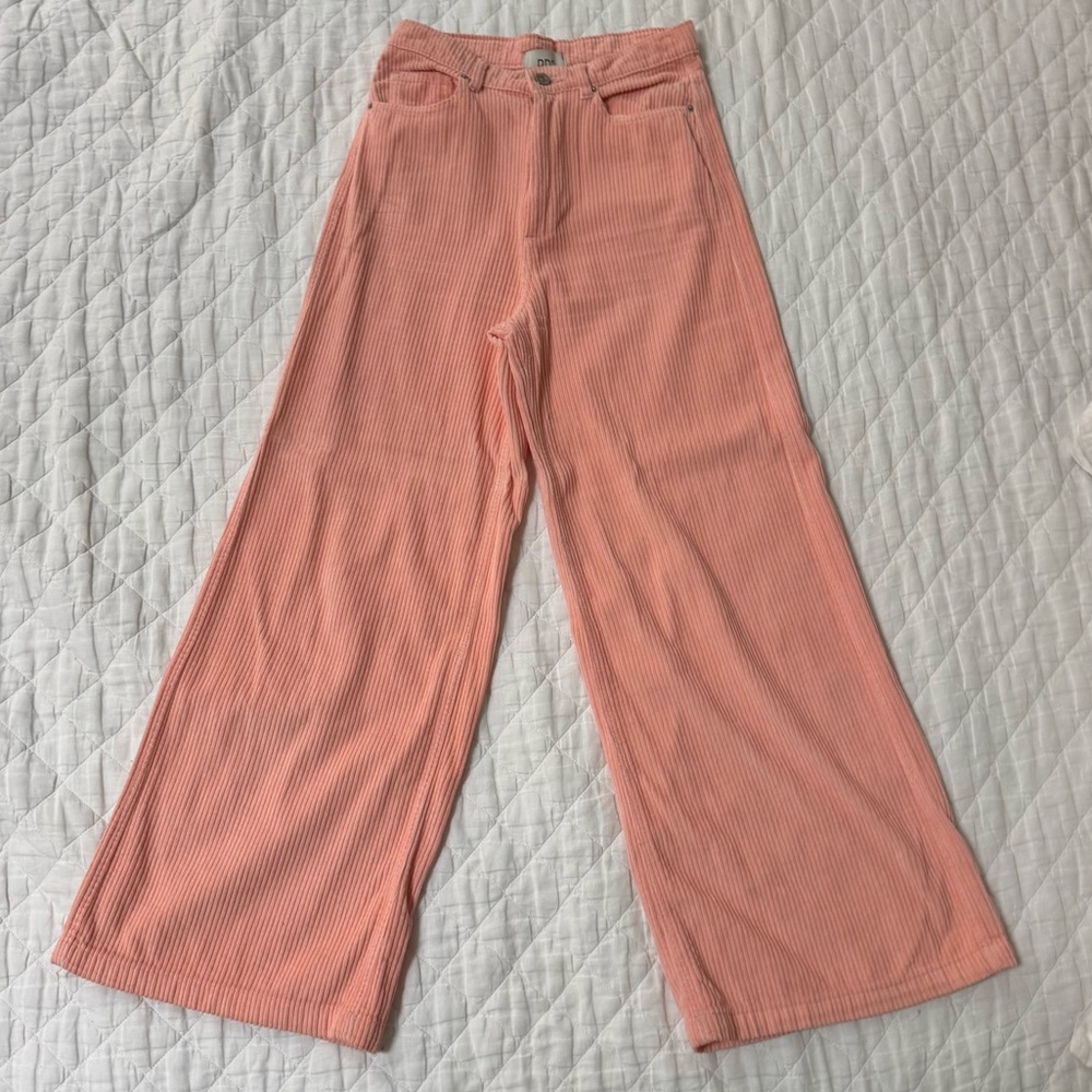 BDG Pink Wide-Leg Corduroy Pants - Size 4